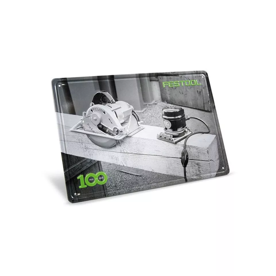 Plaque en tôle rétro machines Festool...