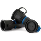 Female Rubber Electrical Socket with Cover / pc