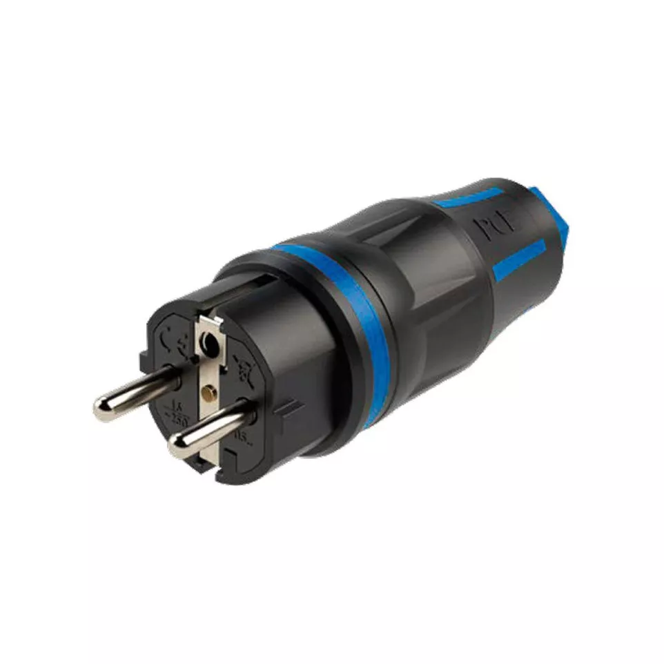 Prise électrique en coutchouc mâle...