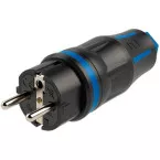 Male Rubber Electrical Plug with Cover / pc