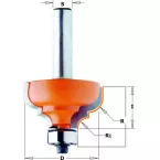 2-snijdende hardmetalen frees D 35mm / pce