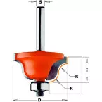Fraise pour moulure décorative à 2 coupes carbure D 38,1 / pce