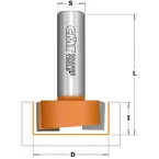 Carbide Two-Flute Router Bit S8 D16 per piece