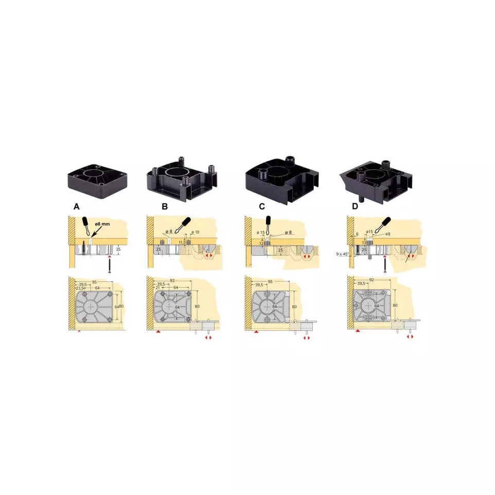 Korrekt height adjustable leg glides...