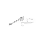 Console standard LINEAR alu 330mm / pce