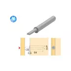 Push to open universel mini Hettich P2O / pce