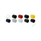 Bouton cylindrique Ø 32mm PVC bleu marine / pce