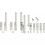 Recessed Handle for Wood GU934-937 White / pc