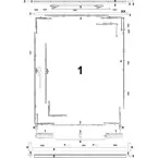 Roto Patio 100/160S Upper Locking Device 1201-1400mm per piece