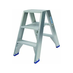 Dubbele scharnierende trapladder 2 x 3 treden / pce