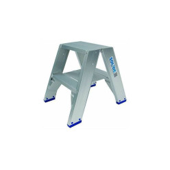 Dubbele scharnierende trapladder 2 x 2 treden / pce