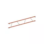 Painted Scaffold Guardrail Panel 3m per Piece