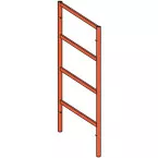 Closed Painted Frame V18-7 4 Rungs 2x0.7m per Piece