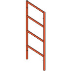 Geschilderd gesloten frame...