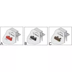 1000 Drainagesproeiers voor frezen 5x25mm en 11mm tussen bevestigingen HB RAL7001 zilvergrijs / 1000pce