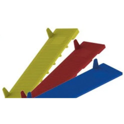 Flat Glazing Shims with Stop 100x26x2mm Blue Pack of 1000