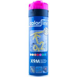 Bombe marquage temporaire rose fluo (9 à 12 mois) / 500ml