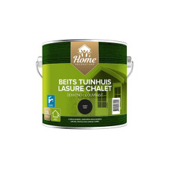 Water-Based Satin Black Wood Stain RAL 9005 for Chalets / 2.5L