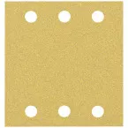 Feuille abrasive 6 trous - 115 x 107 mm - Grain : 60 / 10pce