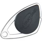 MIFARE Stainless Steel Engraved Black Electronic Badge / pc