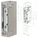 Smalle elektrische sluitplaat met symmetrische behuizing Effeff 118,53 ProFix2 10-24 Vac/dc zonder voorplaat / pce