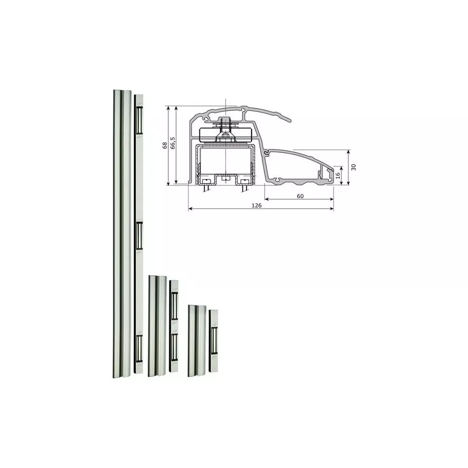 Kit bandeau 40cm + 1 ventouse 400kg...