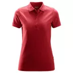 Damespolo Snickers 2702 rood XL met korte mouwen / pce