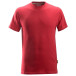T-shirt rood Snickers 2502 korte mouwen XL / pce