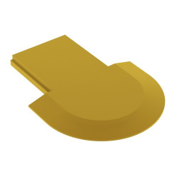 Embout d'extrémité pour profil In-Line mini XL fermé PVC or / pce