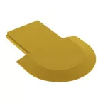 Eindkap voor In-Line mini XL profiel gesloten PVC goud / pce