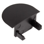 Black PVC Closed End Cap...