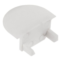 Eindkap voor In-Line mini XL profiel gesloten PVC wit / pce