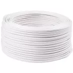 220V White Power Cable 2x0.75mm² per meter