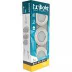 GU10 5W 400lm warm wit roestvrijstalen IP65 spot / 3pce