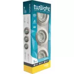 GU10 5W 400lm warm wit dimbare roestvrijstalen IP20 spot / 3pce