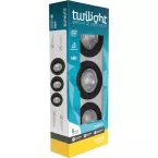 GU10 5W 400lm warm witte dimbare spot, zwart IP20 / 3pce