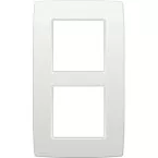 Original Double Vertical Cover Plate White Niko per piece