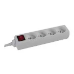 4-Socket Power Strip with Switch (1.5m Cable) / pc