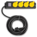 Bloc multiprise de chantier 4 prises 3x2,5mm câble 5m / pce