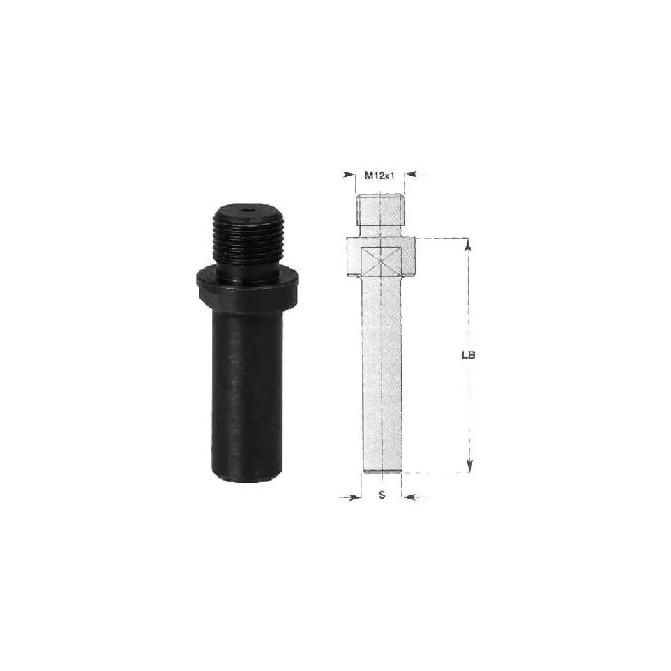 Adapter voor frees M12 S 12x30 / pce
