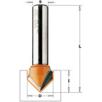 V-groeffrees, 2 hardmetalen...