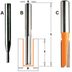 Fraise droite à 2 coupes...