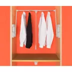 Adjustable Lift Wardrobe Rail 700, 750-1150mm, max load 15kg per piece