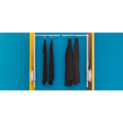 Simple Adjustable Left-Side Pull Down Wardrobe Rail 450-550mm Max Load 12kg per piece