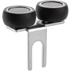 Kit de 2 roulettes de guidage supérieur pour coulissants NOVO S 18/4, LOCA 18/4 et NERO 18/4 max. 50kg par panneaux / pce
