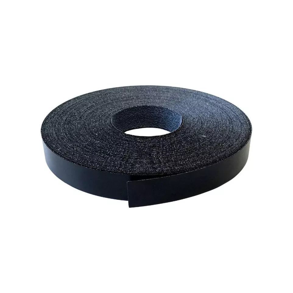 22mm x 50m gladde zwarte voorgelijmde...