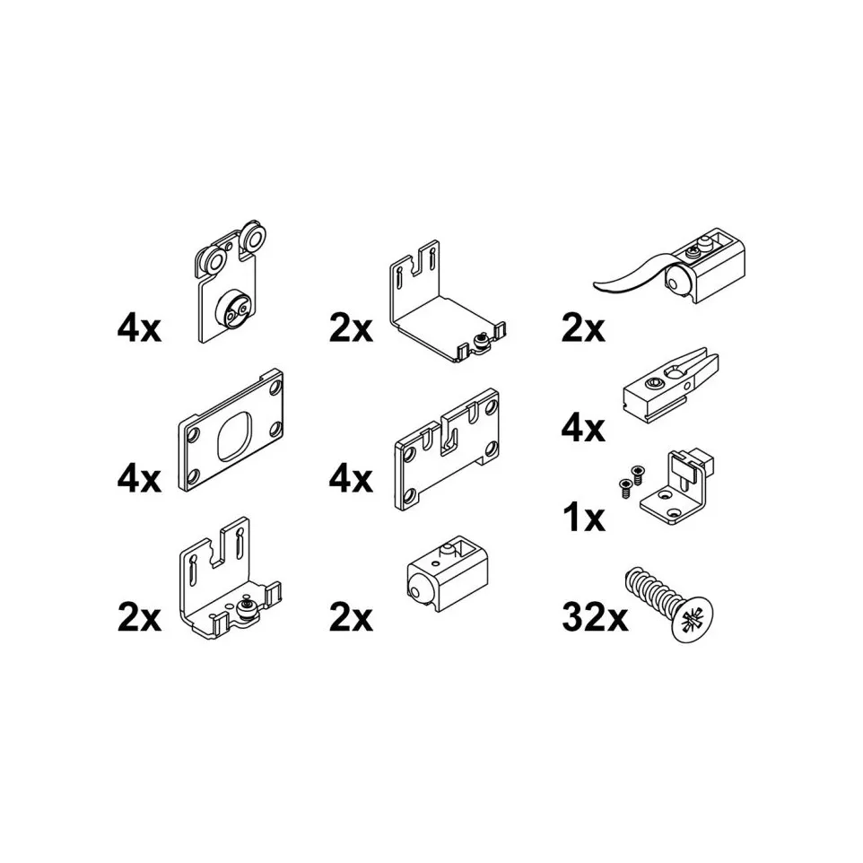 Kit de coulissage et de guidage pour...