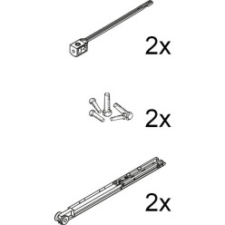 Set de 2 amortisseurs Hawa Clipo 16 H IS et MS max.16kg par panneaux / PCE