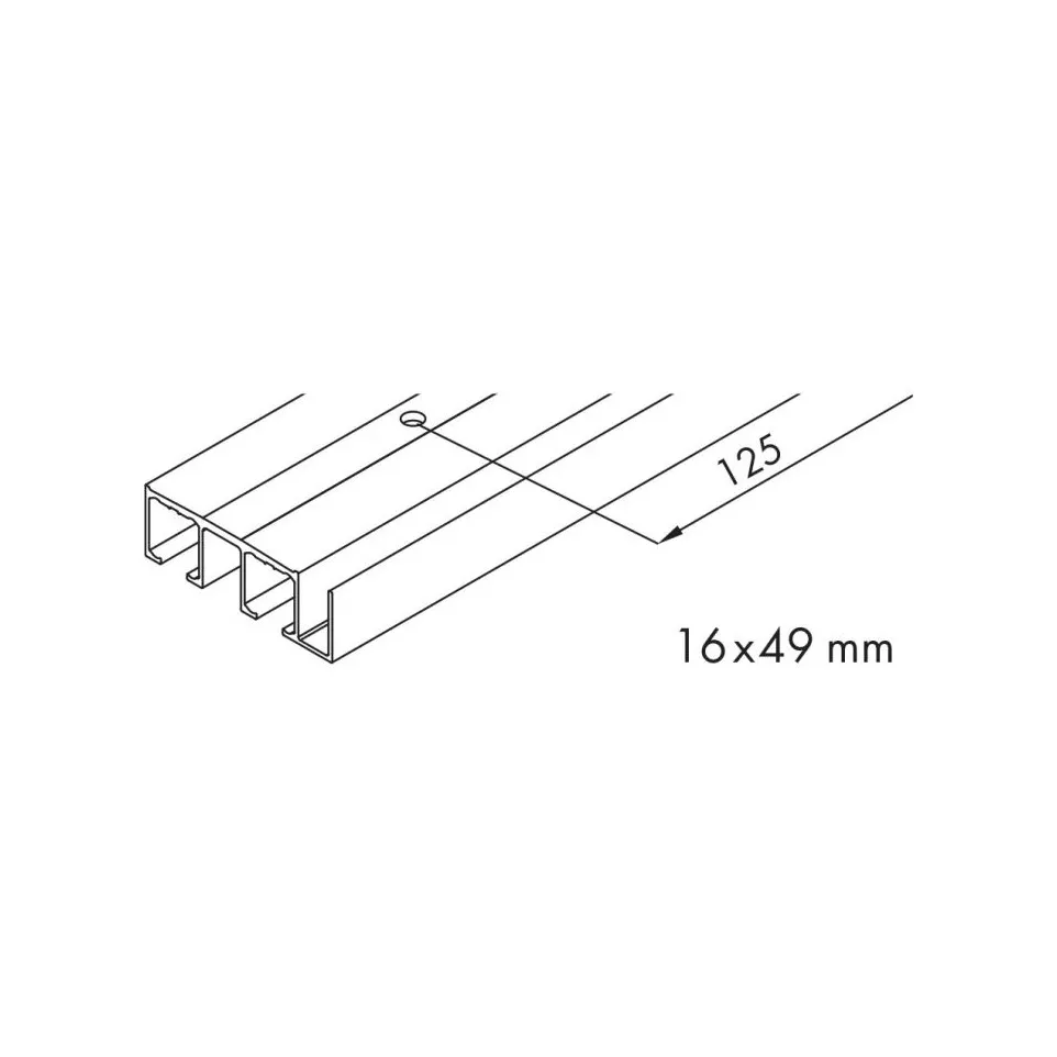 Rail de roulement double à appliquer...