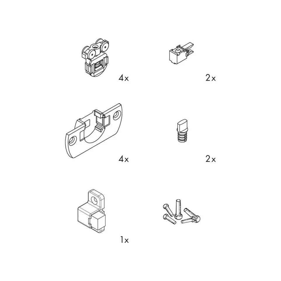 Kit de coulissage et de guidage pour...